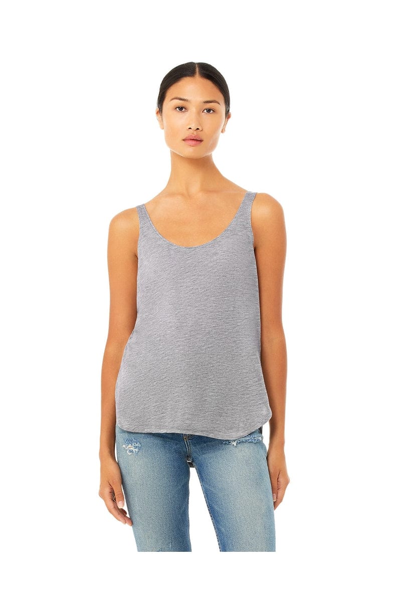 Bella Canvas Tank Tops S / Athletic Heather Bella + Canvas B8802: Flowy Side Slit Tank