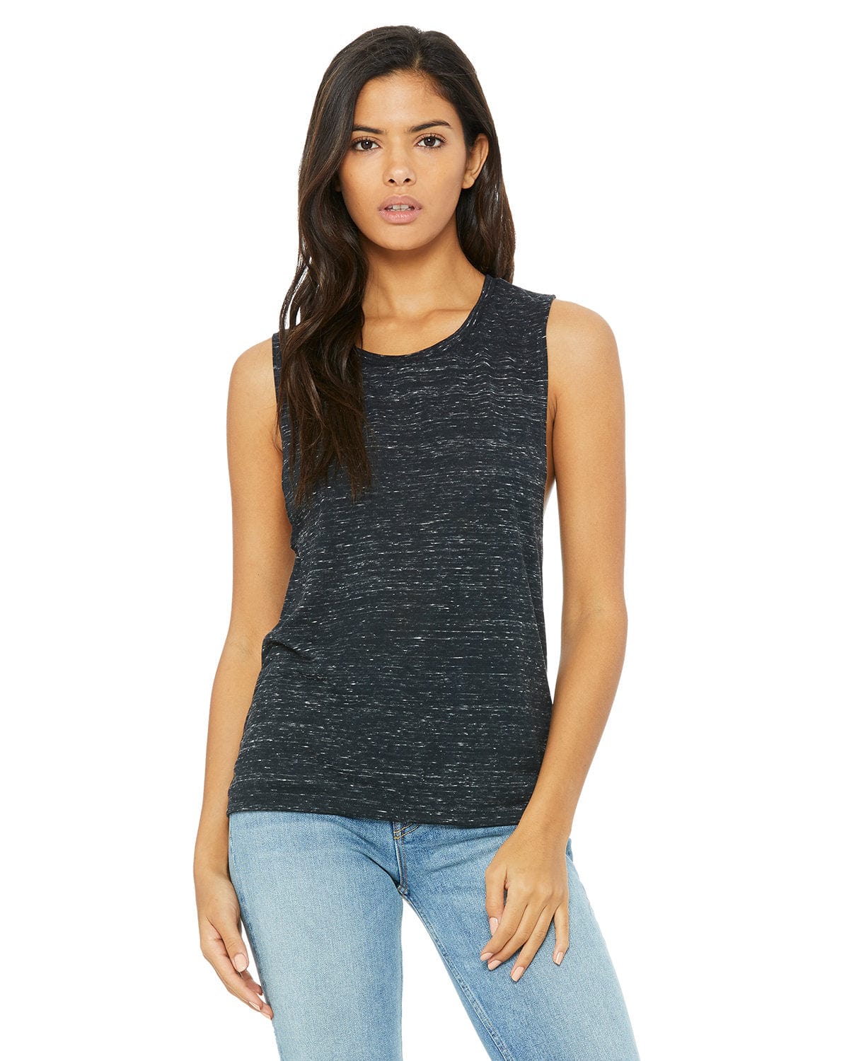 Bella Canvas Tank Tops S / Black Marble Bella+Canvas B8803: Ladies' Flowy Scoop Muscle Tank