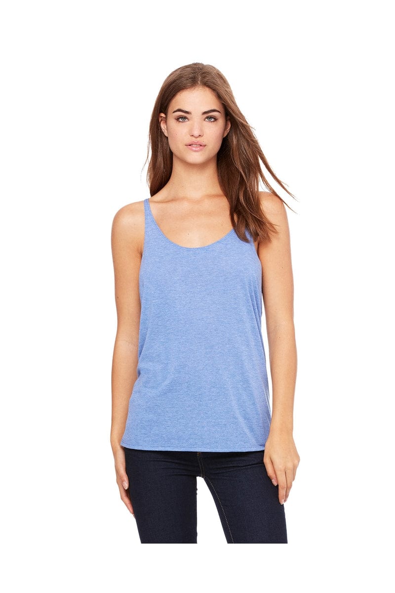 Bella Canvas Tank Tops S / Blue Triblend Bella+Canvas 8838: Ladies' Slouchy Tank