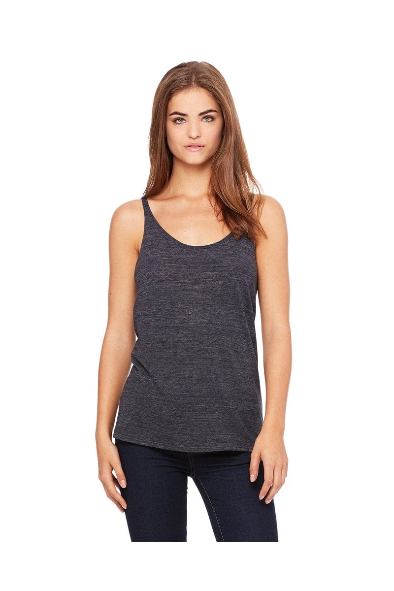 Bella Canvas Tank Tops S / Chrcl Black Slub Bella+Canvas 8838: Ladies Tank