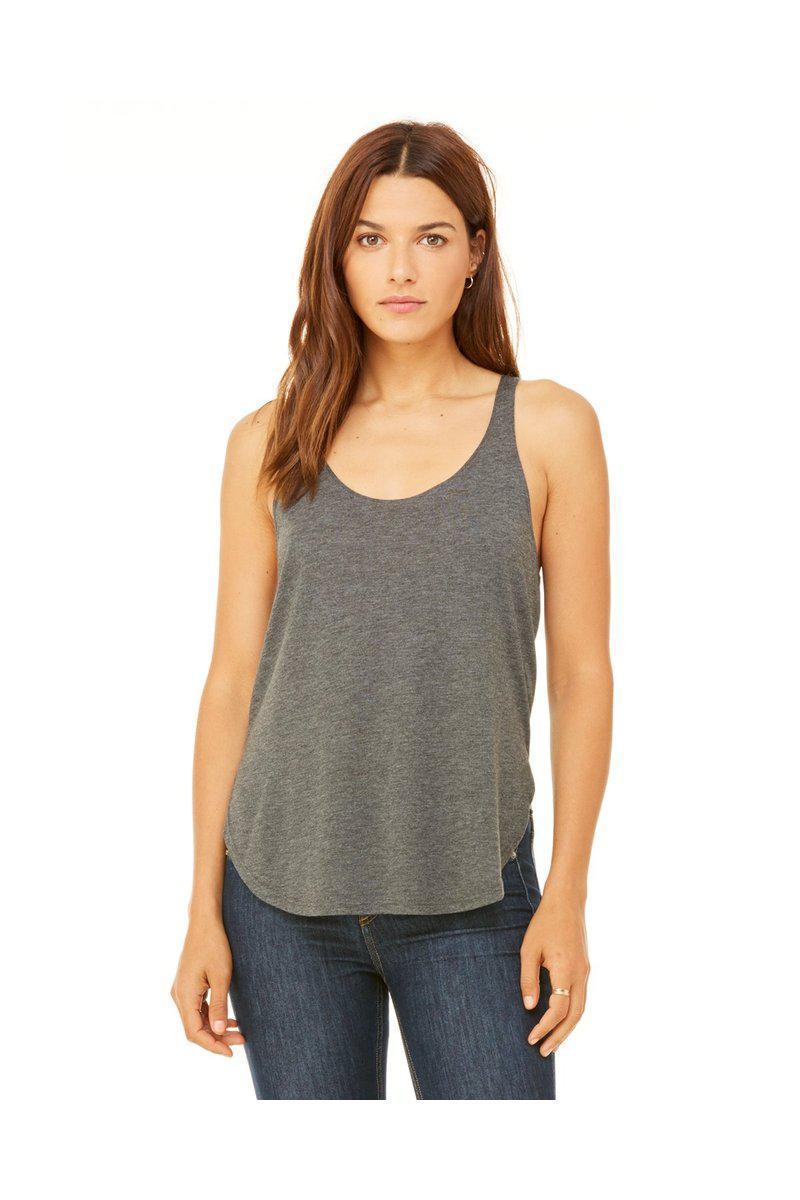 Bella Canvas Tank Tops S / Dark Grey Heather Bella + Canvas B8802: Flowy Side Slit Tank