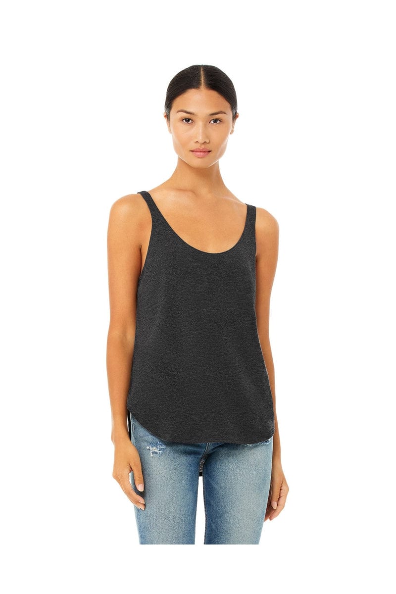 Bella Canvas Tank Tops S / Dark Grey Heathr Bella + Canvas B8802: Flowy Side Slit Tank