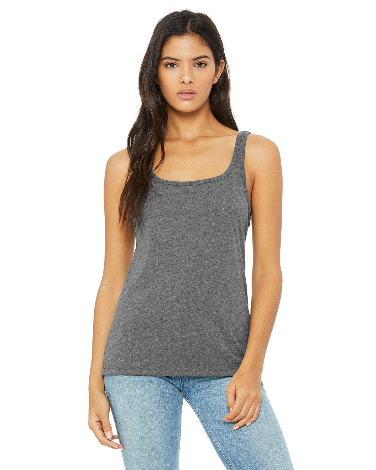 Bella Canvas Tank Tops S / Deep Heather Bella + Canvas 6488: Ladies Relaxed Jersey Tank
