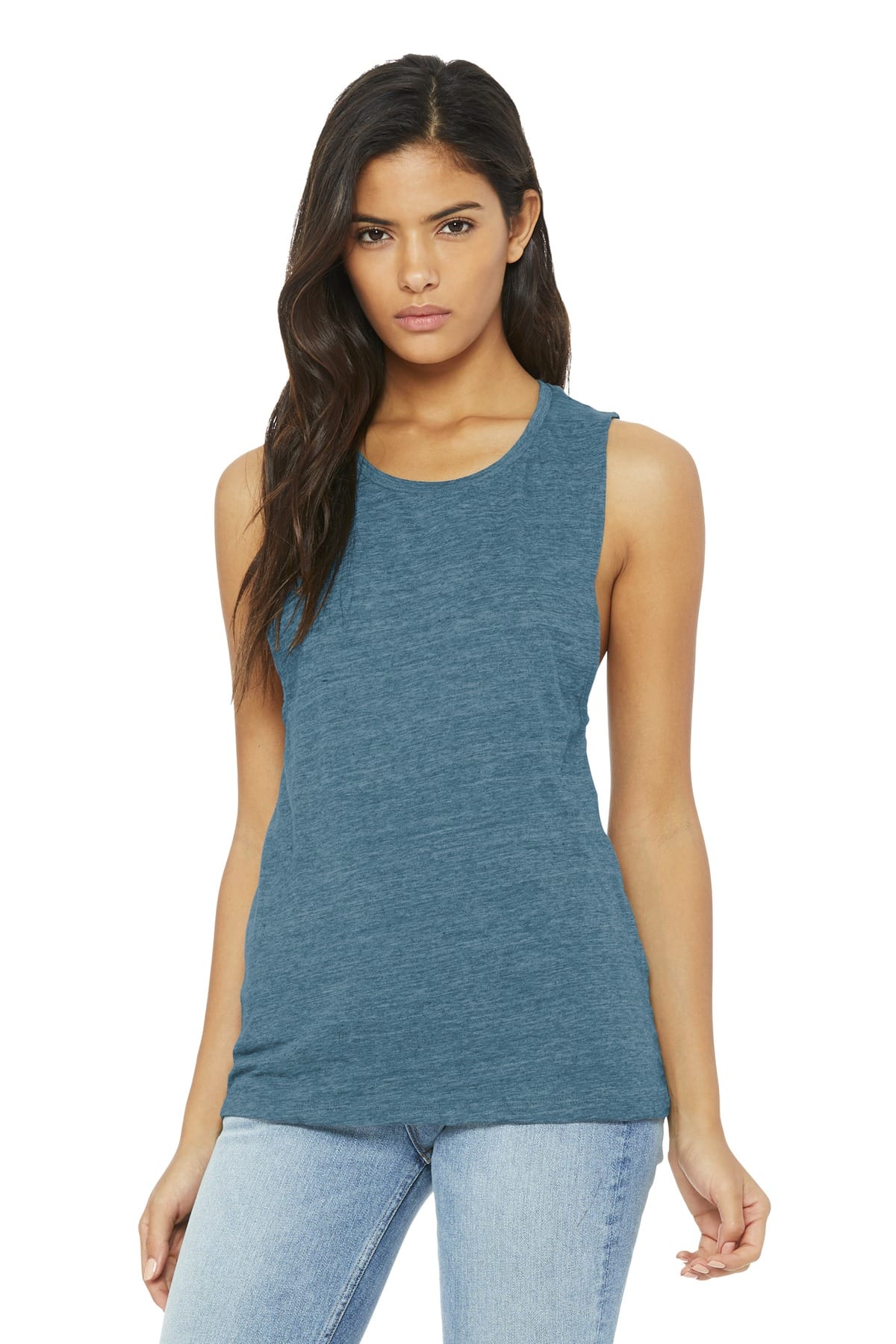 Bella Canvas Tank Tops S / Denim Slub Bella+Canvas BC8803 Ladies' Flowy Scoop Muscle Tank