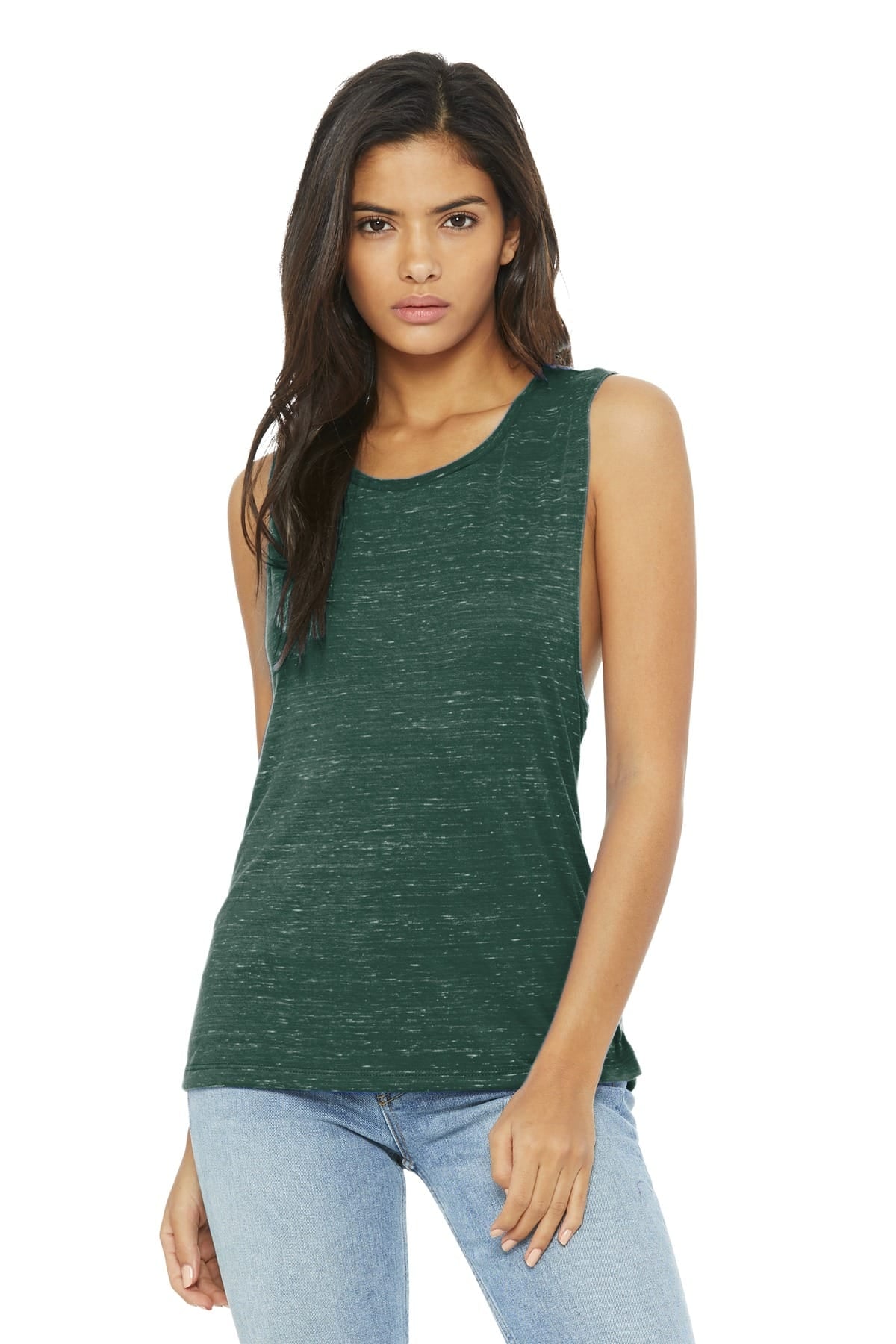 Bella Canvas Tank Tops S / Forest Marble Bella+Canvas BC8803 Ladies' Flowy Scoop Muscle Tank
