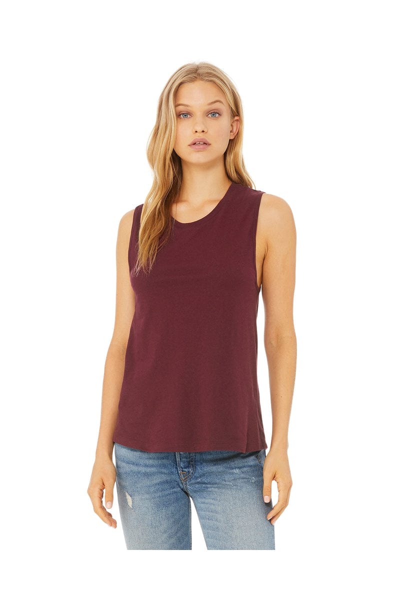 Bella Canvas Tank Tops S / Maroon Bella + Canvas B6003: Ladies' Jersey Muscle Tank