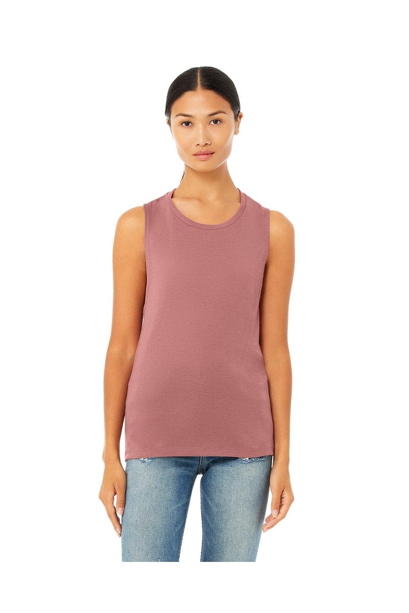 Bella Canvas Tank Tops S / Mauve Bella+Canvas B8803: Ladies' Flowy Scoop Muscle Tank