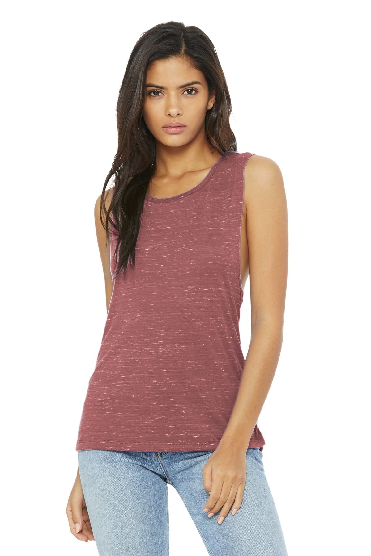 Bella Canvas Tank Tops S / Mauve Marble Bella+Canvas BC8803 Ladies' Flowy Scoop Muscle Tank