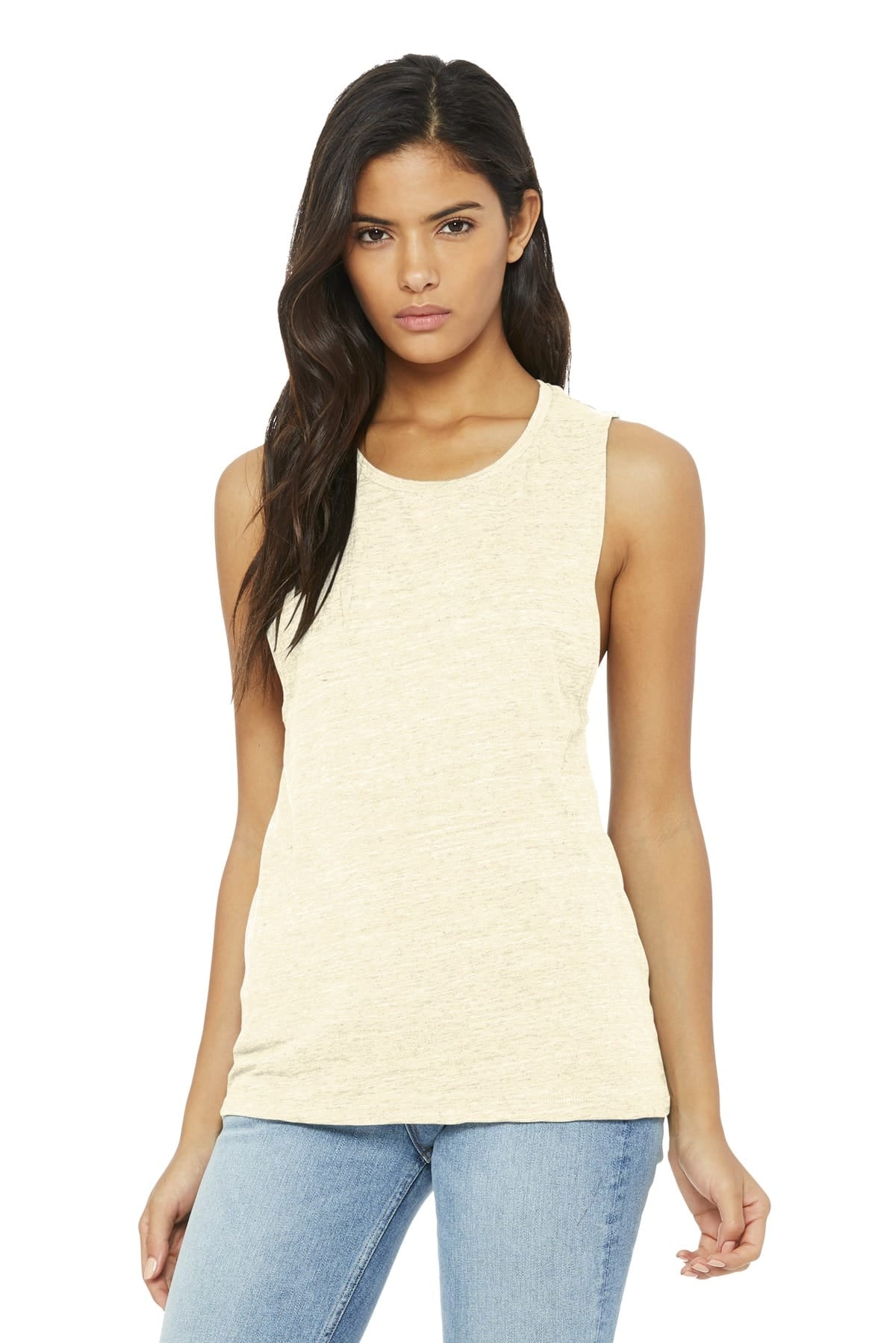 Bella Canvas Tank Tops S / Natural Slub Bella+Canvas BC8803 Ladies' Flowy Scoop Muscle Tank