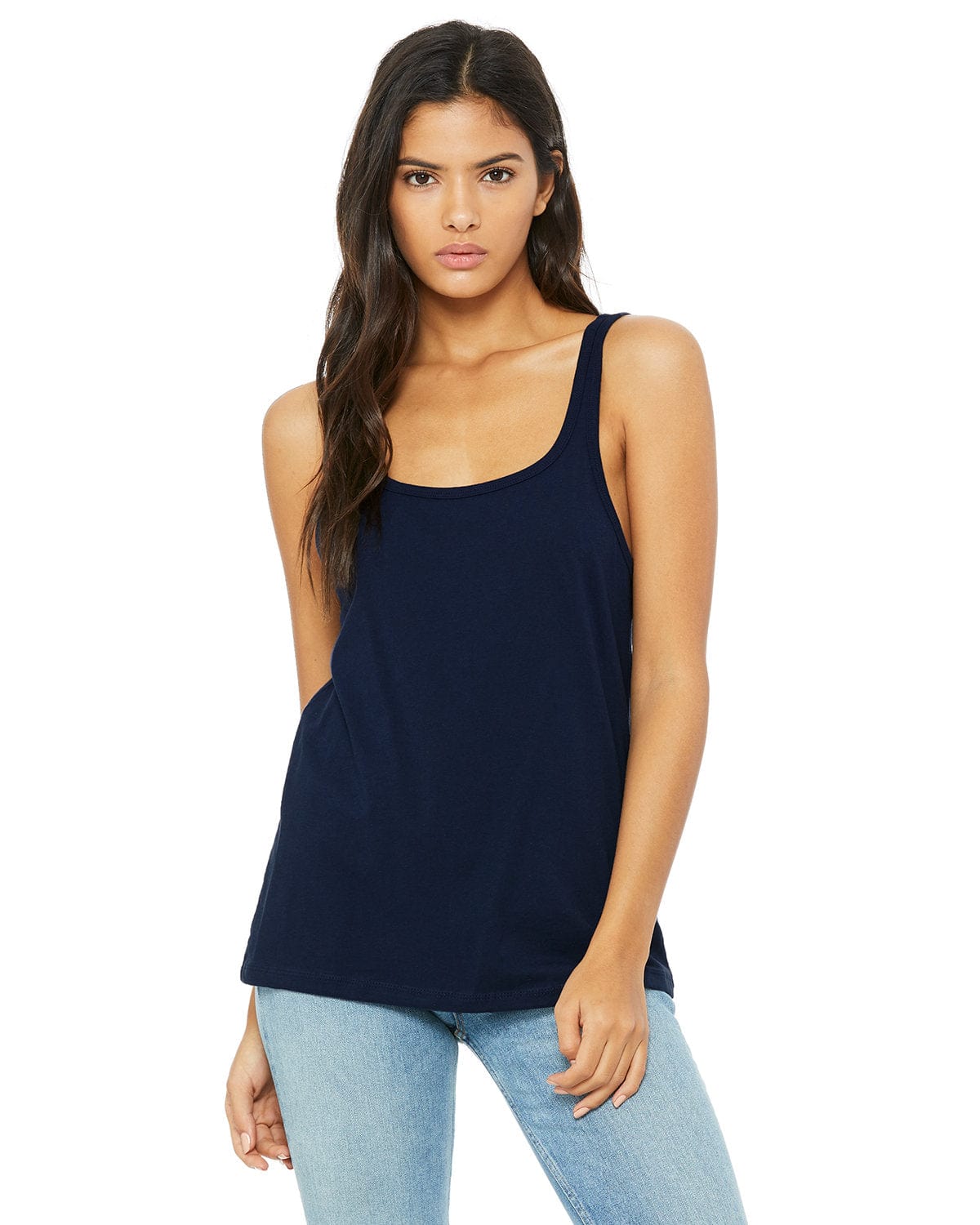 Bella Canvas Tank Tops S / Navy Bella + Canvas 6488: Ladies Relaxed Jersey Tank