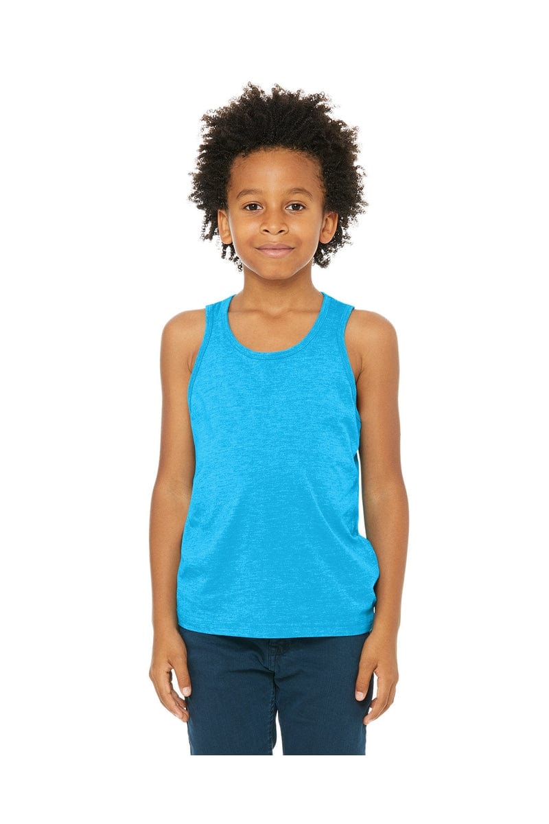 Bella Canvas Tank Tops S / Neon Blue Bella+Canvas 3480Y: Youth Jersey Tank