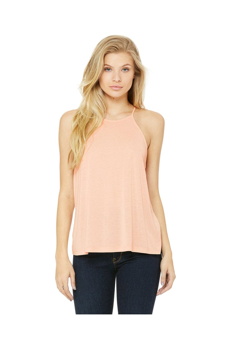 Bella Canvas Tank Tops S / Peach Bella+Canvas 8809: Women's Flowy High-Neck Tank
