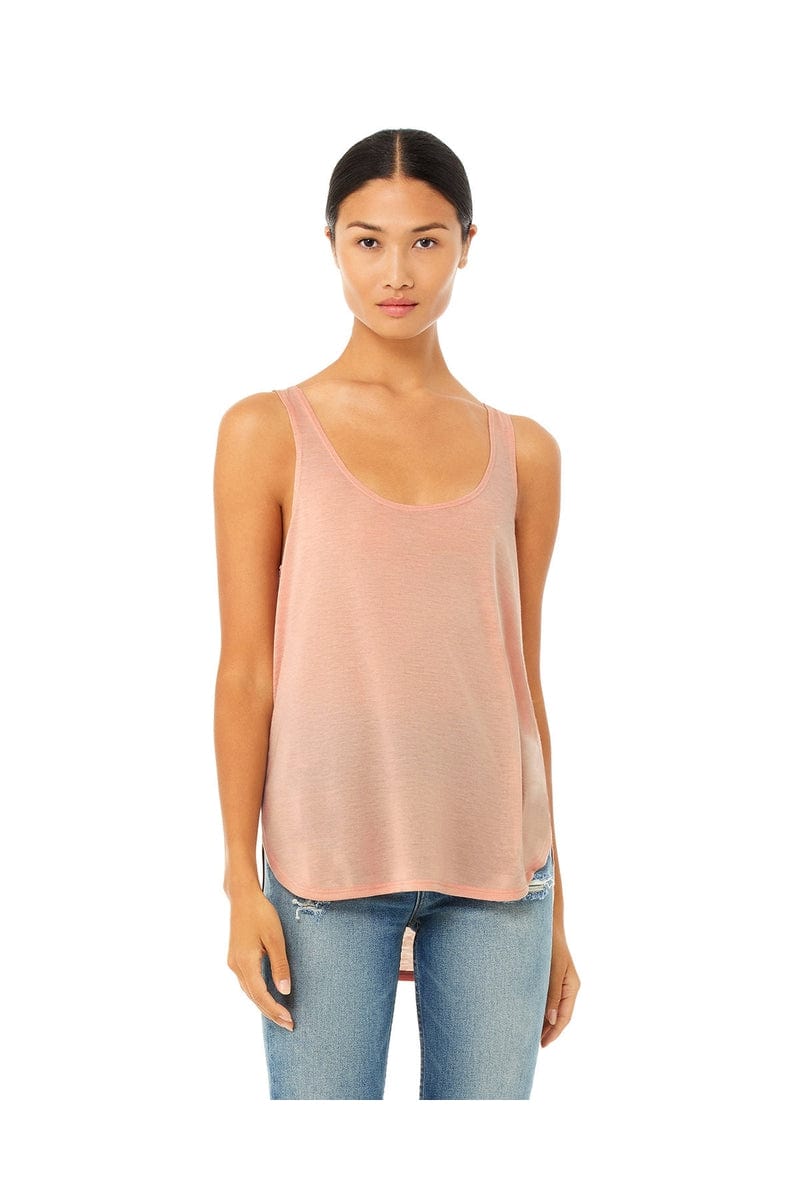 Bella Canvas Tank Tops S / Peach Bella + Canvas B8802: Flowy Side Slit Tank
