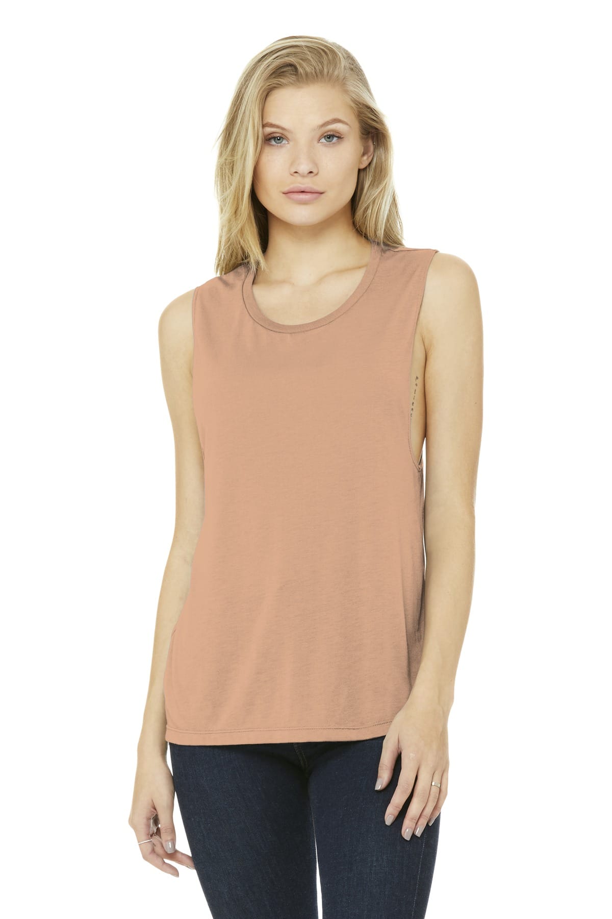 Bella Canvas Tank Tops S / Peach Bella+Canvas BC8803 Ladies' Flowy Scoop Muscle Tank