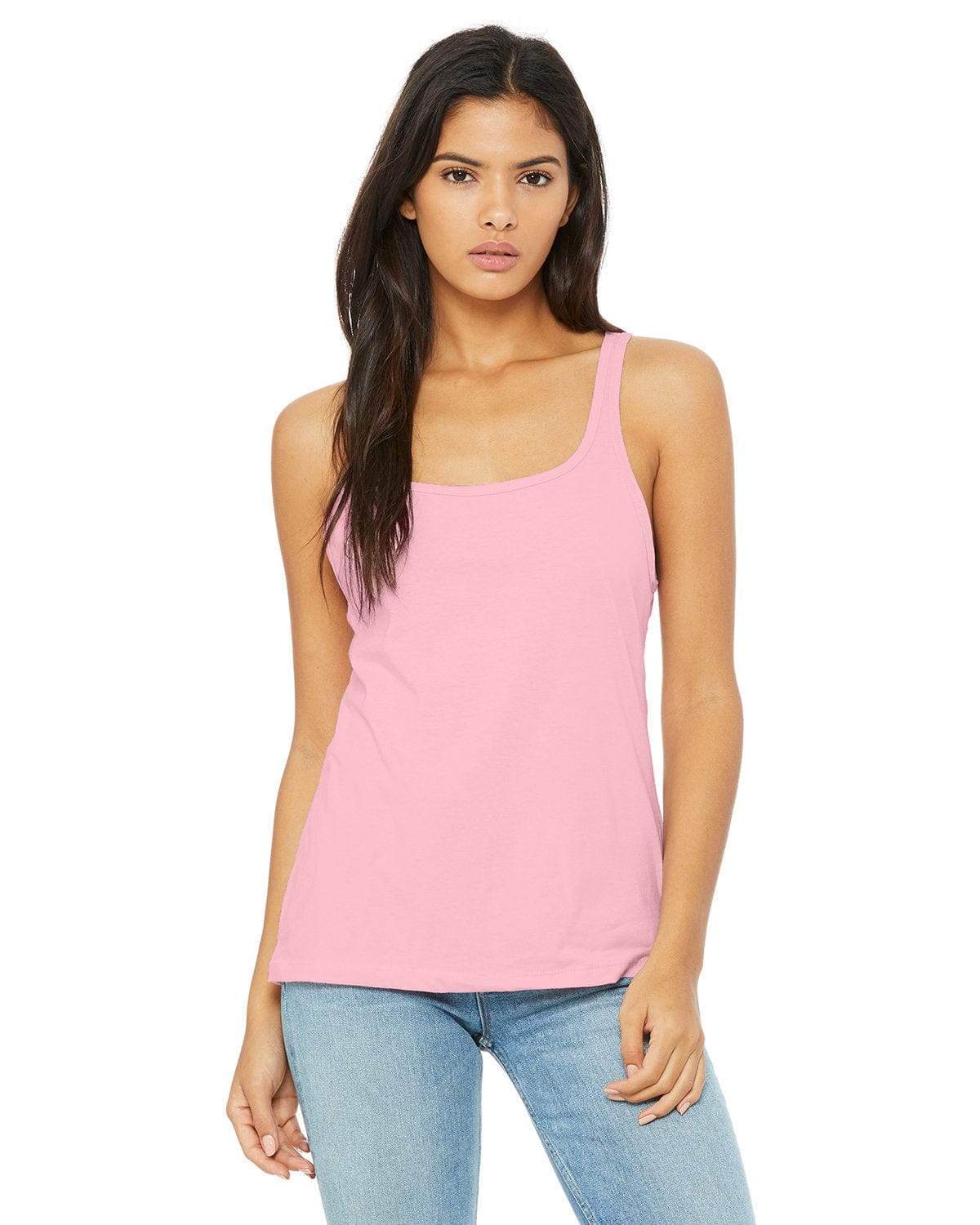Bella Canvas Tank Tops S / Pink Bella + Canvas 6488: Ladies Relaxed Jersey Tank