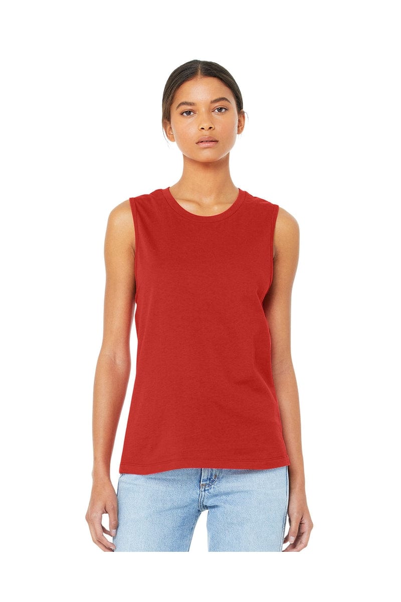 Bella Canvas Tank Tops S / Red Bella + Canvas B6003: Ladies' Jersey Muscle Tank