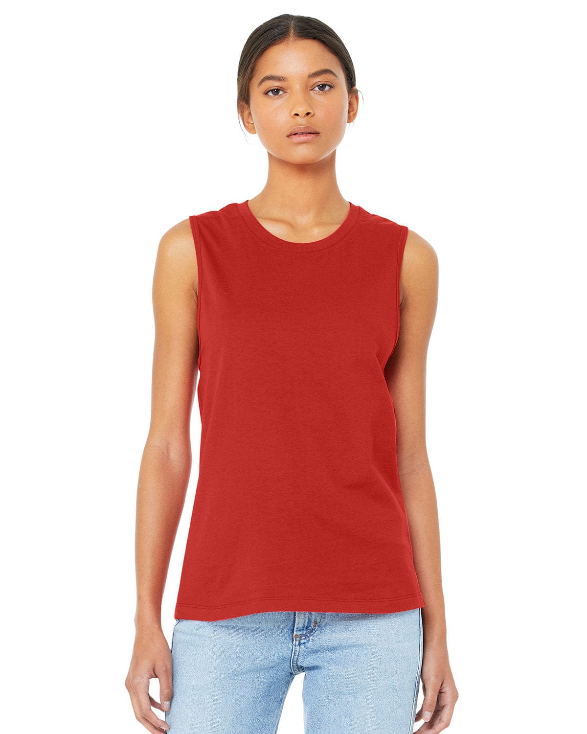 Bella Canvas Tank Tops S / Red Bella + Canvas B6003: Ladies' Jersey Muscle Tank