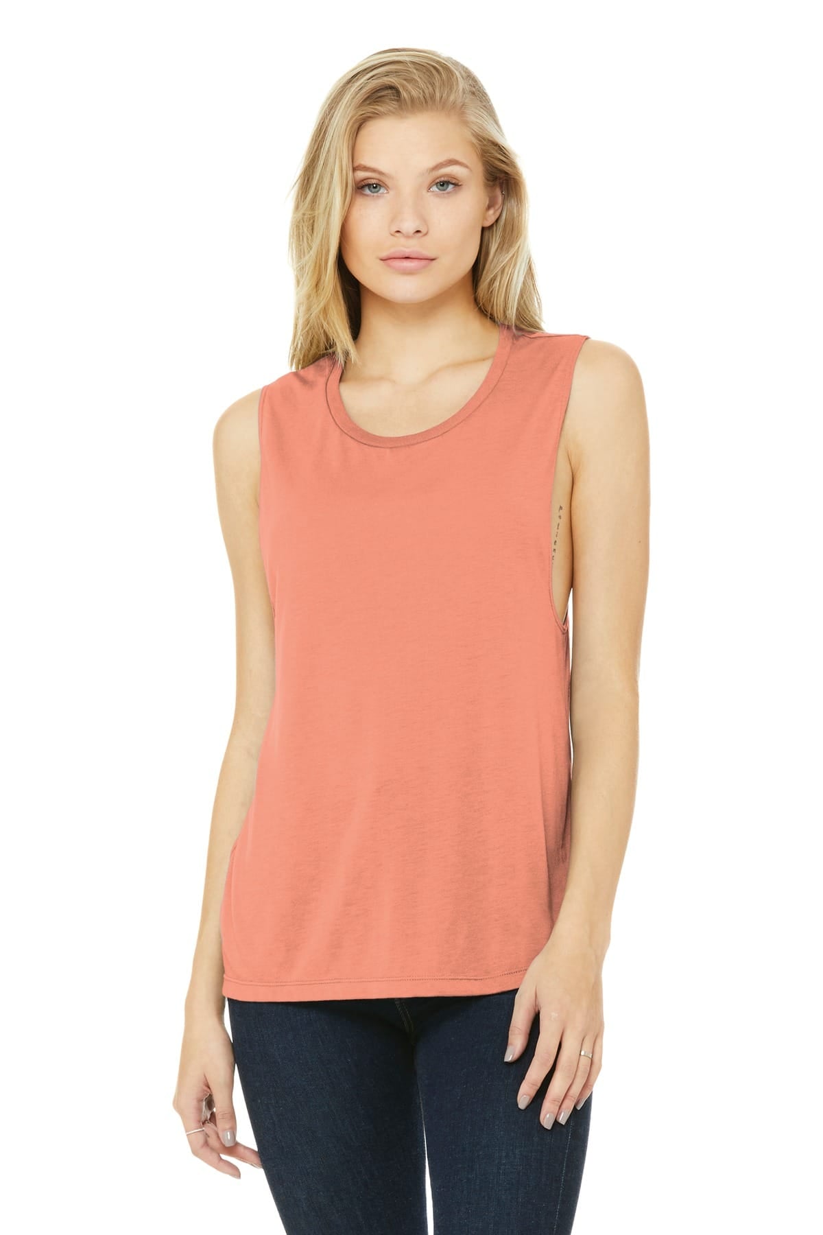 Bella Canvas Tank Tops S / Sunset Bella+Canvas BC8803 Ladies' Flowy Scoop Muscle Tank