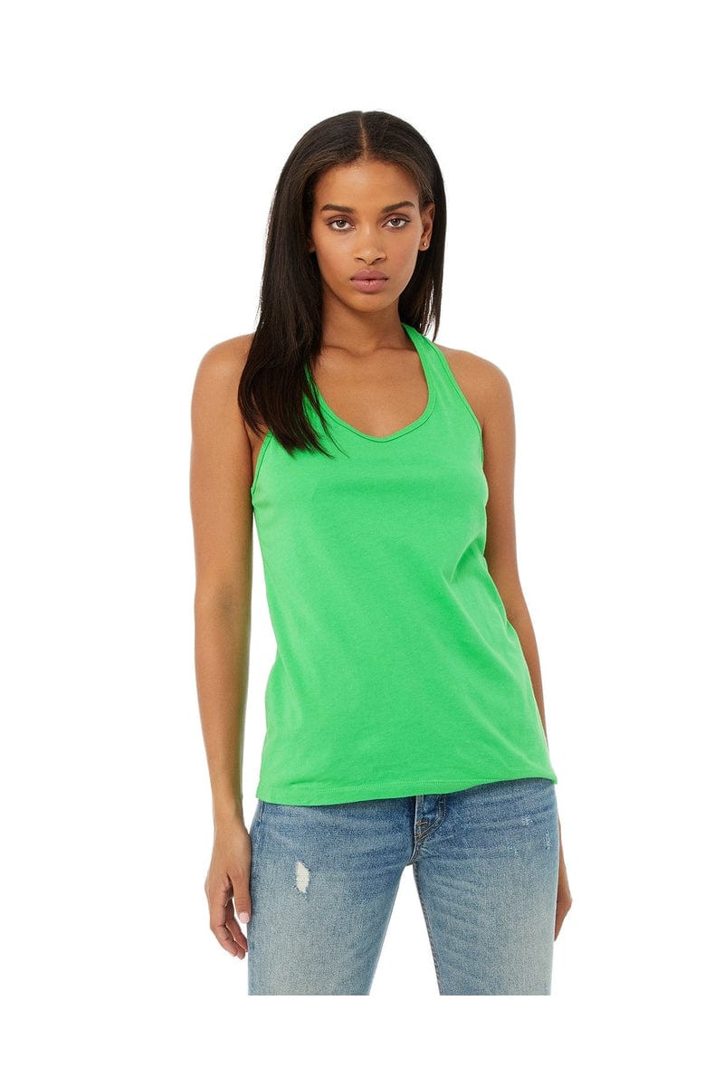 Bella Canvas Tank Tops S / Synthetic Green Bella + Canvas B6008: Ladies' Jersey Racerback Tank