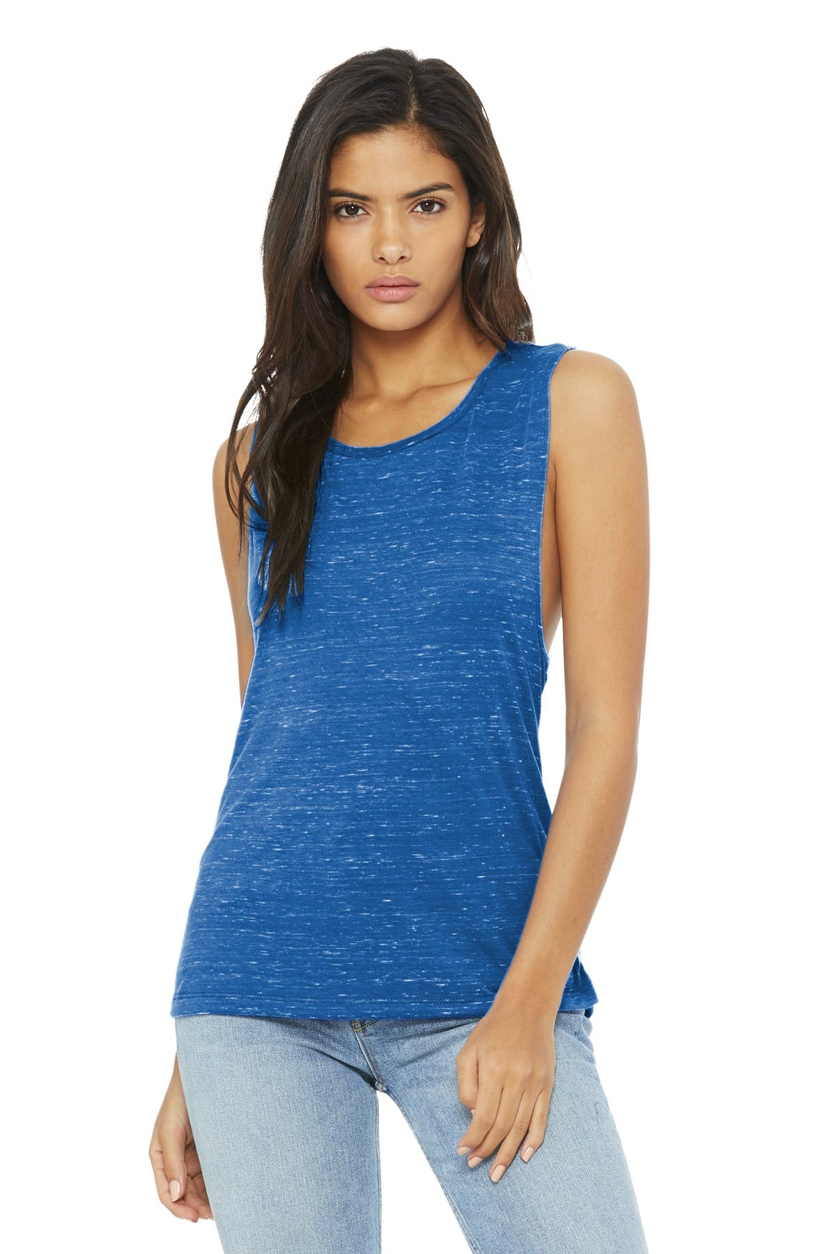 Bella Canvas Tank Tops S / True Royal Marble Bella+Canvas BC8803 Ladies' Flowy Scoop Muscle Tank