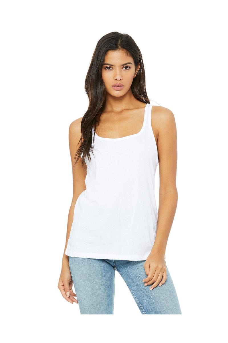 Bella Canvas Tank Tops S / White Bella + Canvas 6488: Ladies Relaxed Jersey Tank