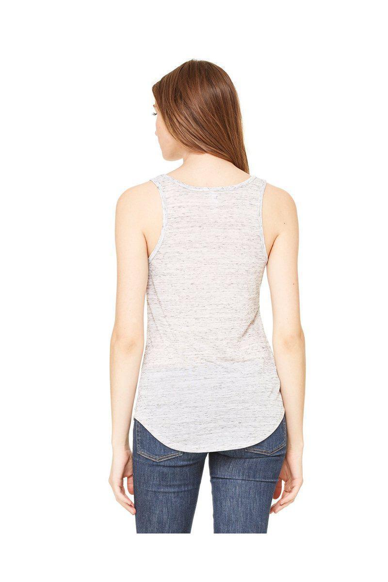 Bella Canvas Tank Tops S / White Marble Bella + Canvas B8805: Ladies' Flowy V-Neck Tank