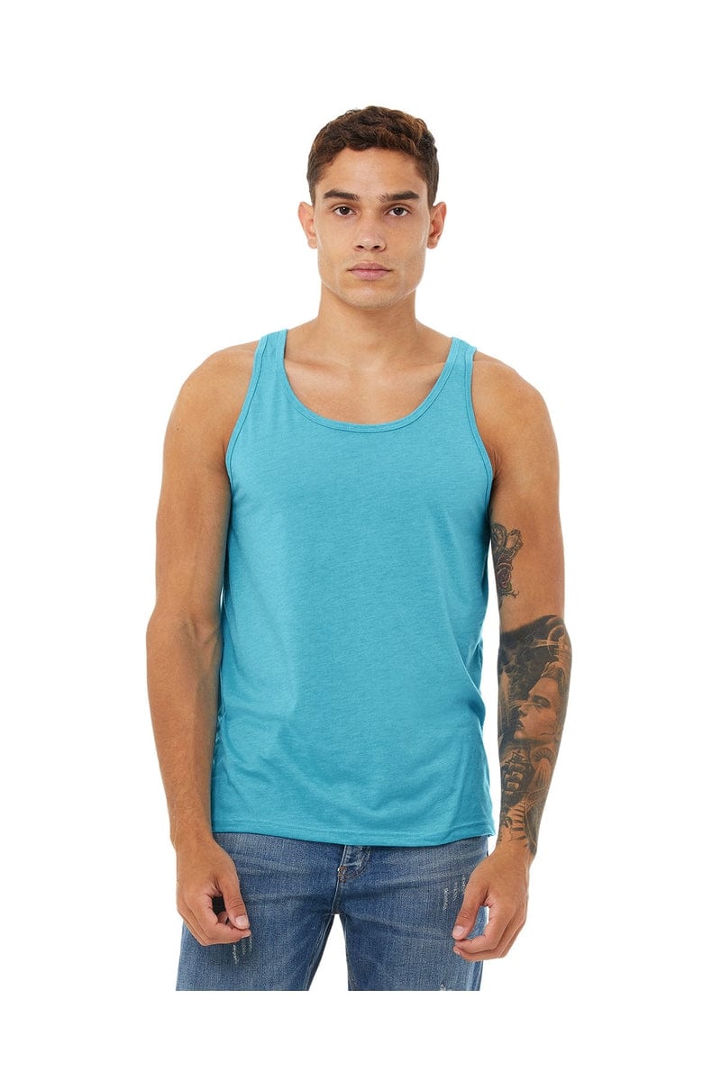 Bella Canvas Tank Tops XS / Aqua Triblend Bella+Canvas 3480: Unisex Jersey Tank