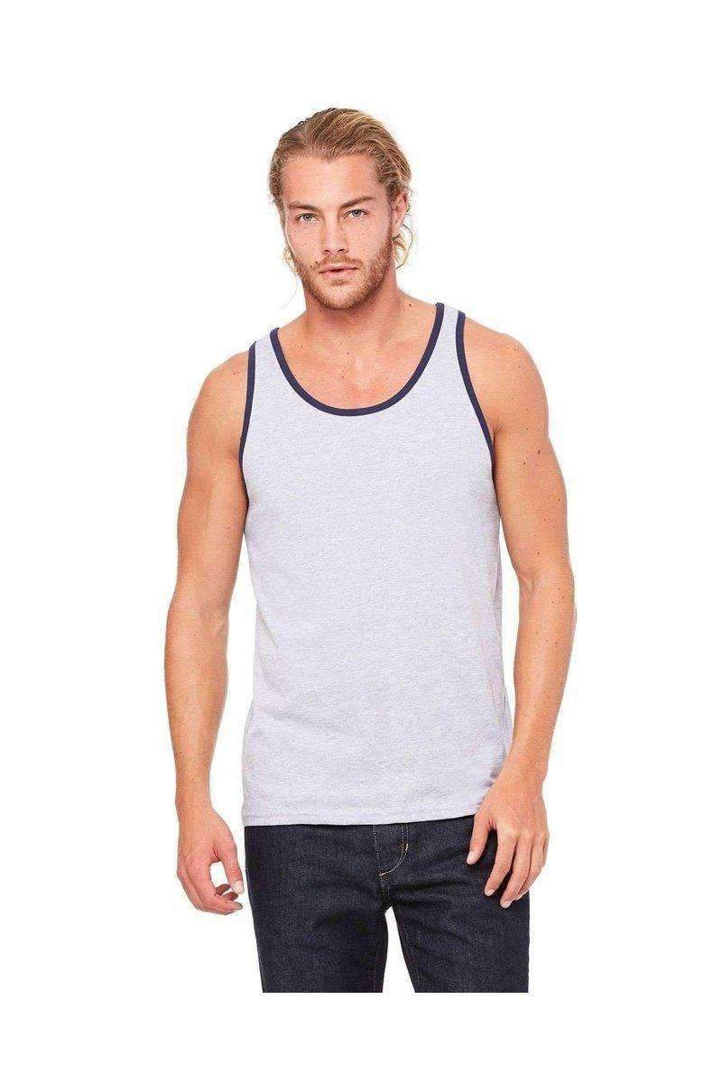 Bella Canvas Tank Tops XS / ATH Heather/Navy Bella+Canvas 3480: Unisex Jersey Tank