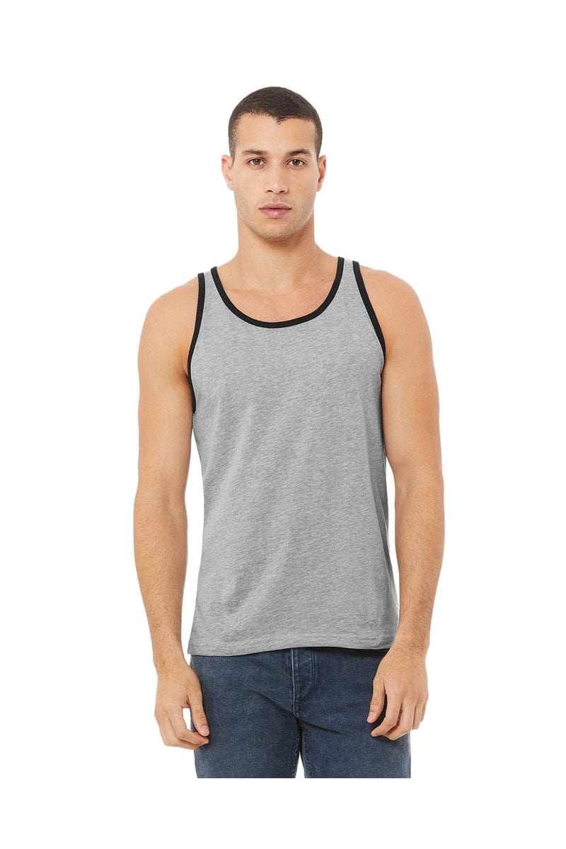 Bella Canvas Tank Tops XS / Athletc Htr/ Blk Bella+Canvas 3480: Unisex Jersey Tank