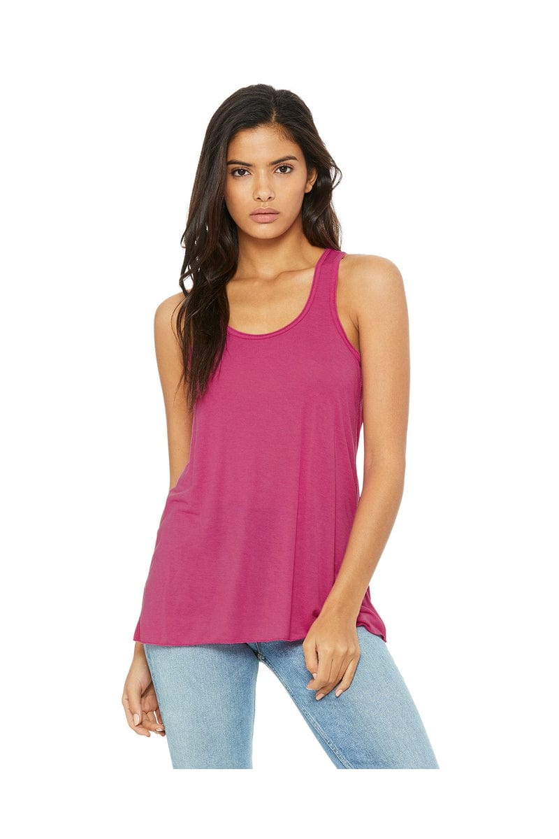 Bella Canvas Tank Tops XS / Berry Bella+Canvas B8800: Ladies' Flowy Racerback Tank