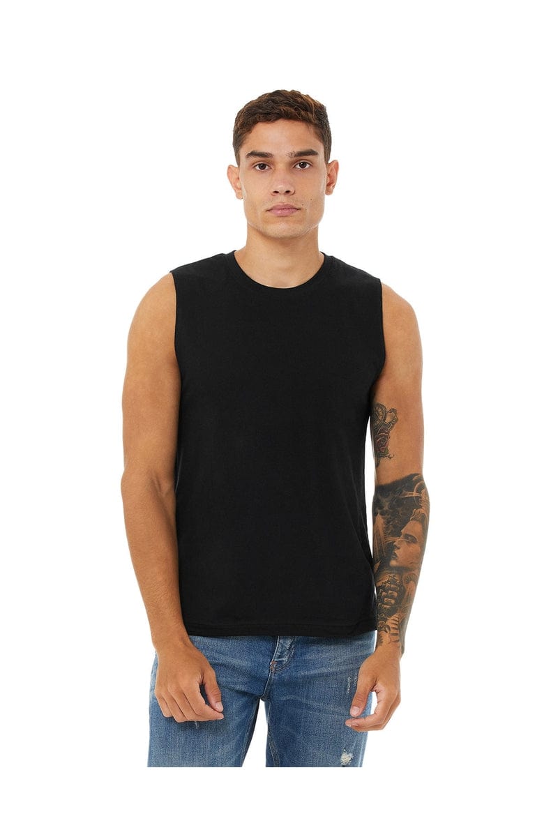 Bella Canvas Tank Tops XS / Black Bella Canvas 3483: Unisex Jersey Muscle Tank