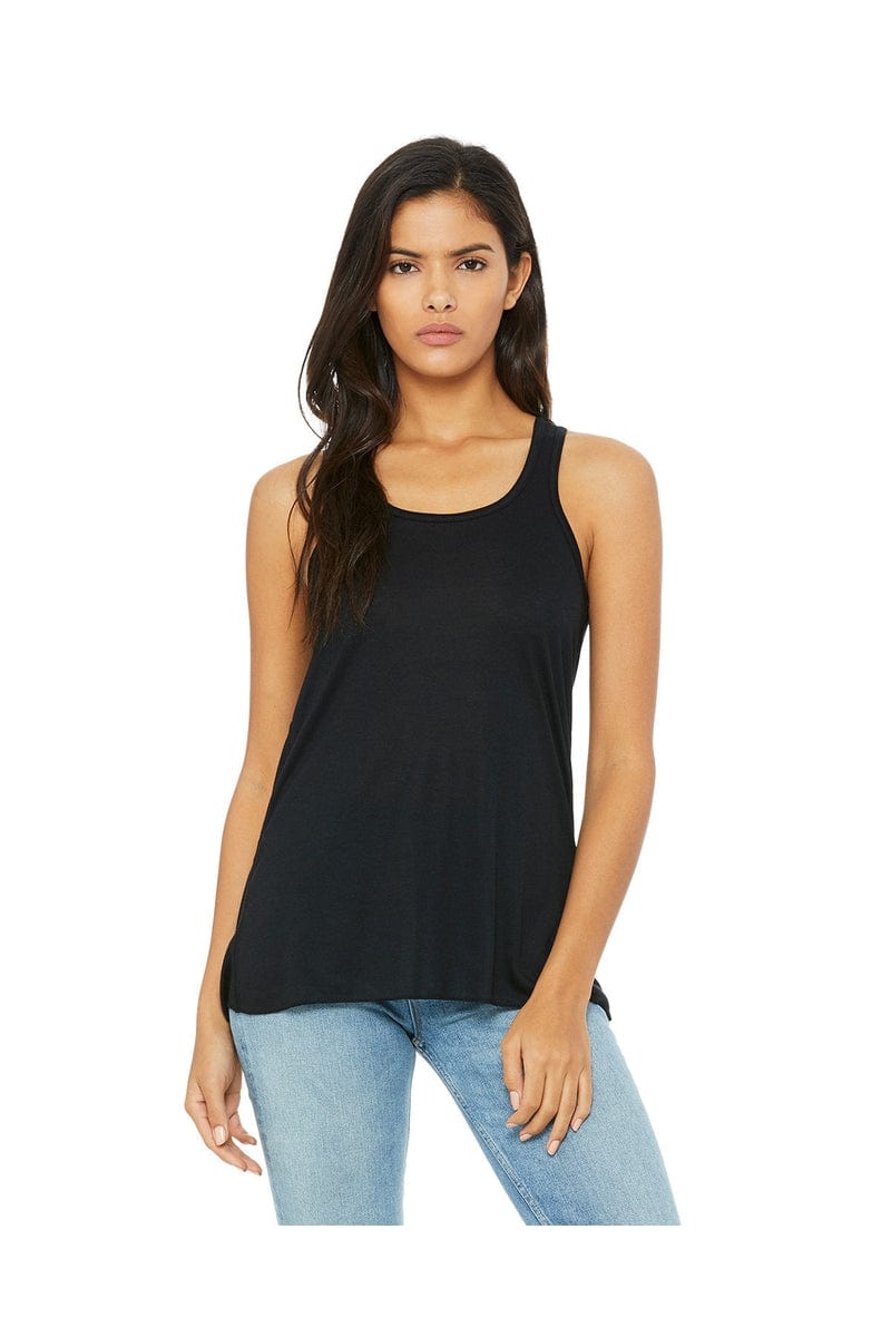 Bella Canvas Tank Tops XS / Black Bella+Canvas B8800: Ladies' Flowy Racerback Tank