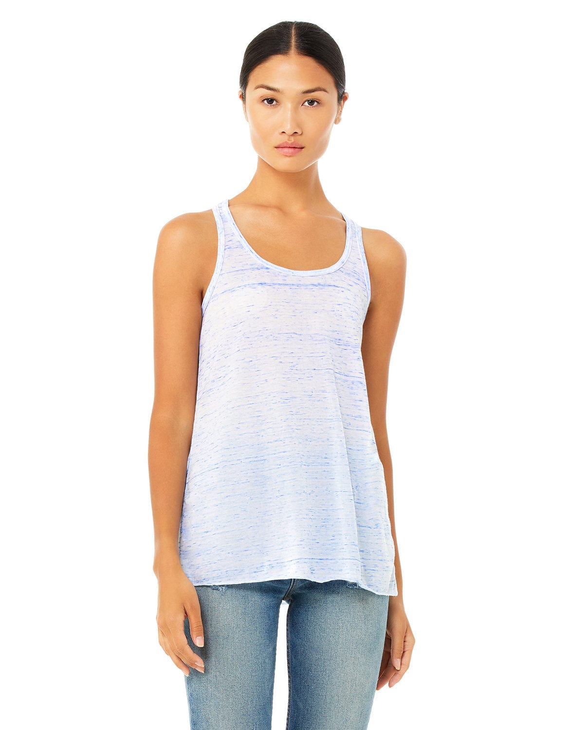 Bella Canvas Tank Tops XS / Blue Marble Bella+Canvas B8800: Ladies' Flowy Racerback Tank