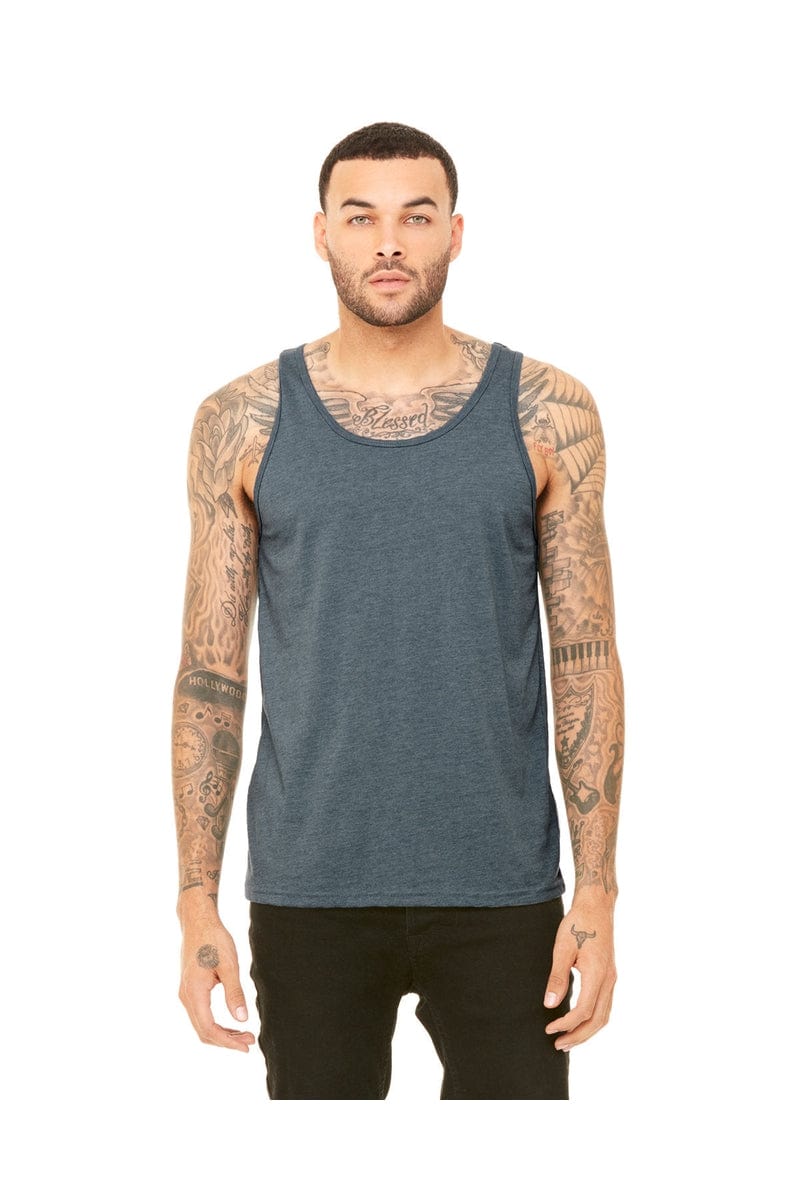 Bella Canvas Tank Tops XS / Heather Slate Bella+Canvas 3480: Unisex Jersey Tank
