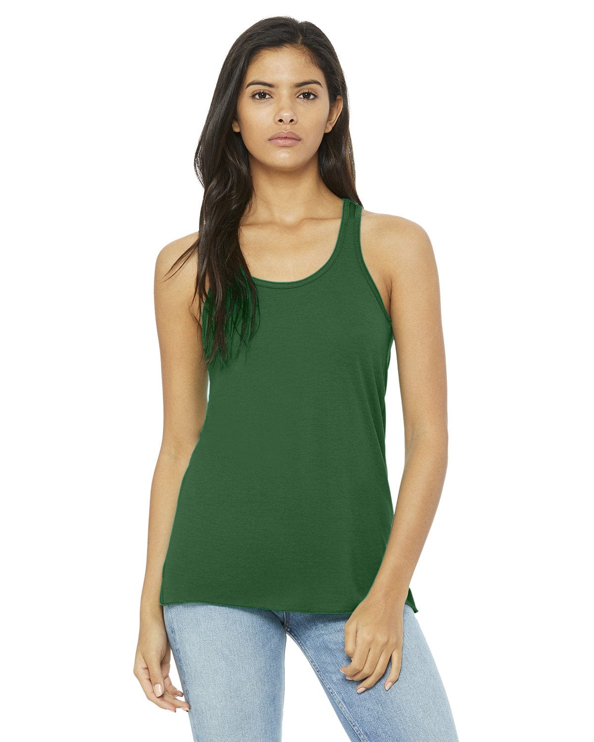 Bella Canvas Tank Tops XS / Kelly Bella+Canvas B8800: Ladies' Flowy Racerback Tank
