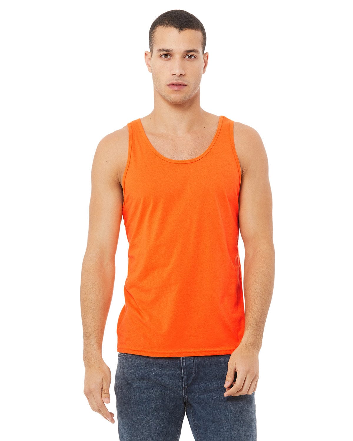 Bella Canvas Tank Tops XS / Neon Orange Bella+Canvas 3480: Unisex Jersey Tank