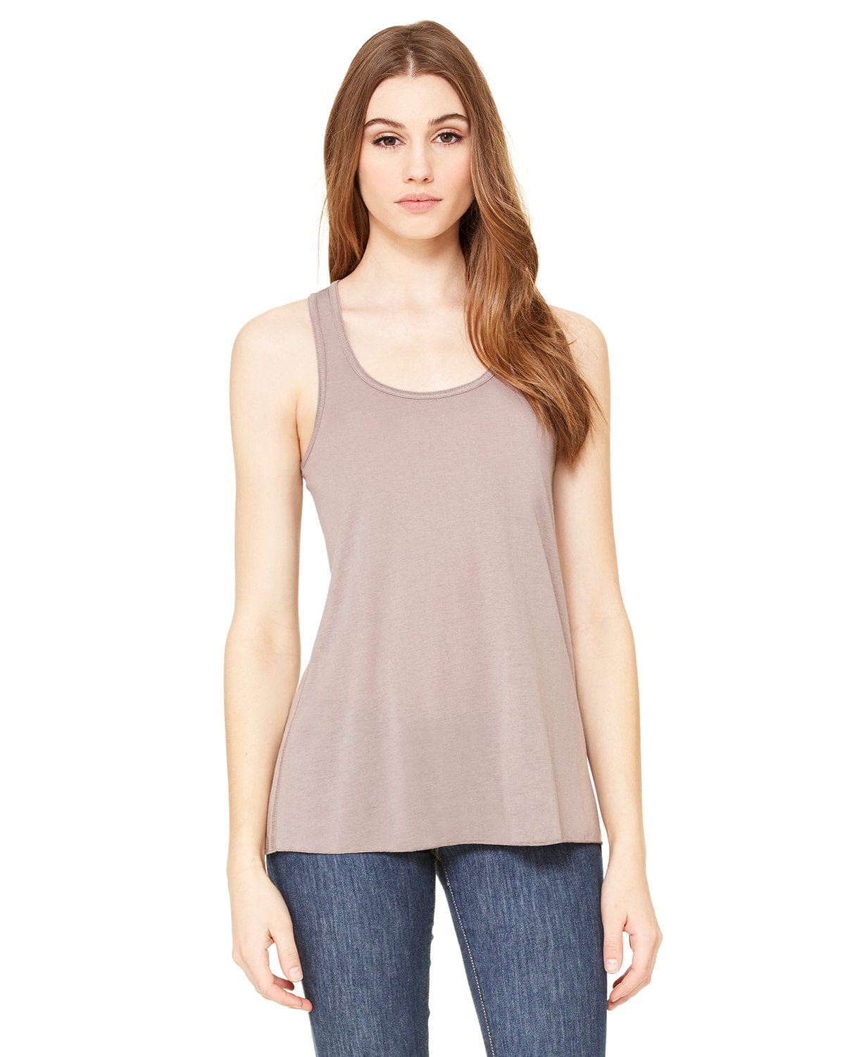 Bella Canvas Tank Tops XS / Pebble Bella+Canvas B8800: Ladies' Flowy Racerback Tank