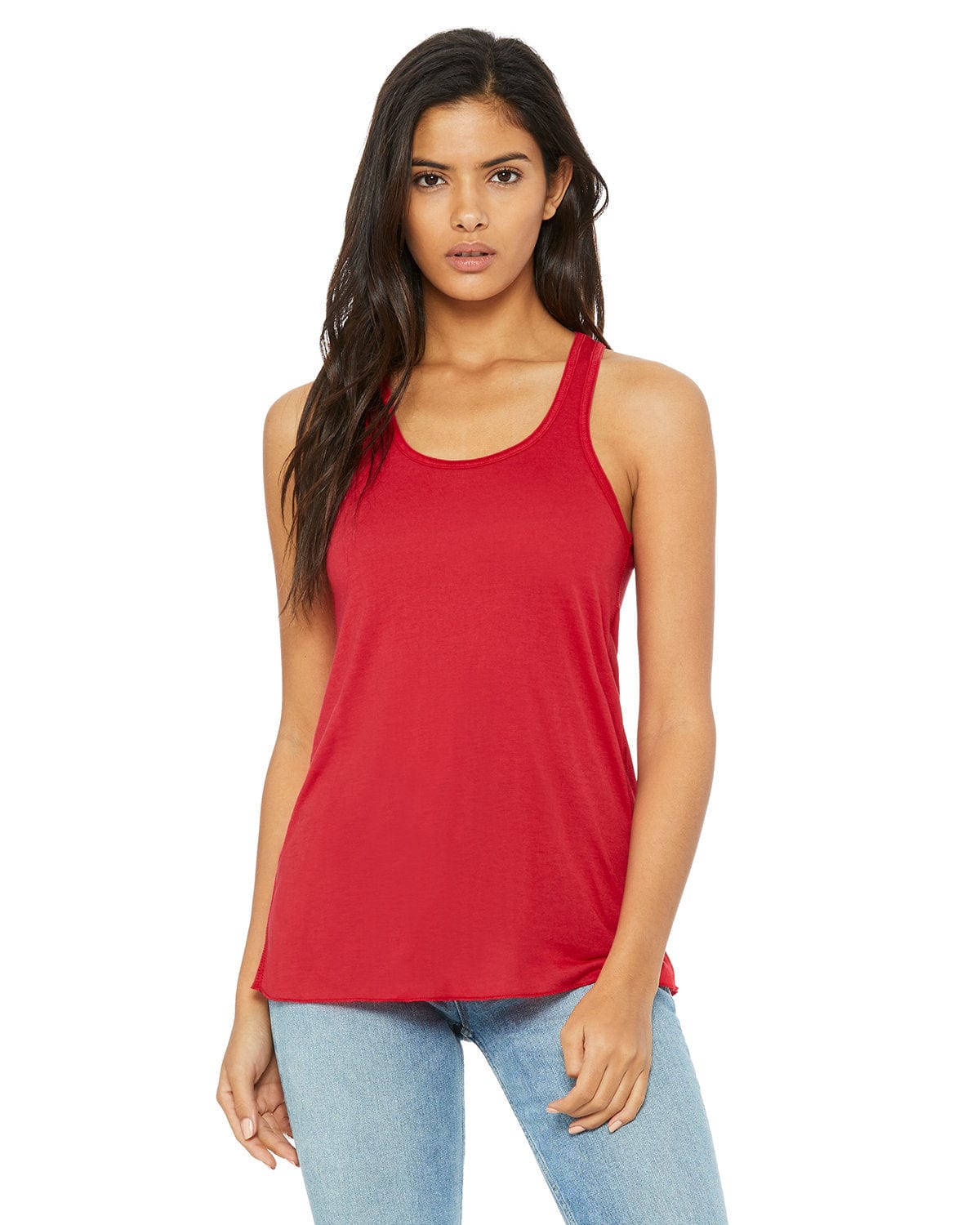 Bella Canvas Tank Tops XS / Red Bella+Canvas B8800: Ladies' Flowy Racerback Tank