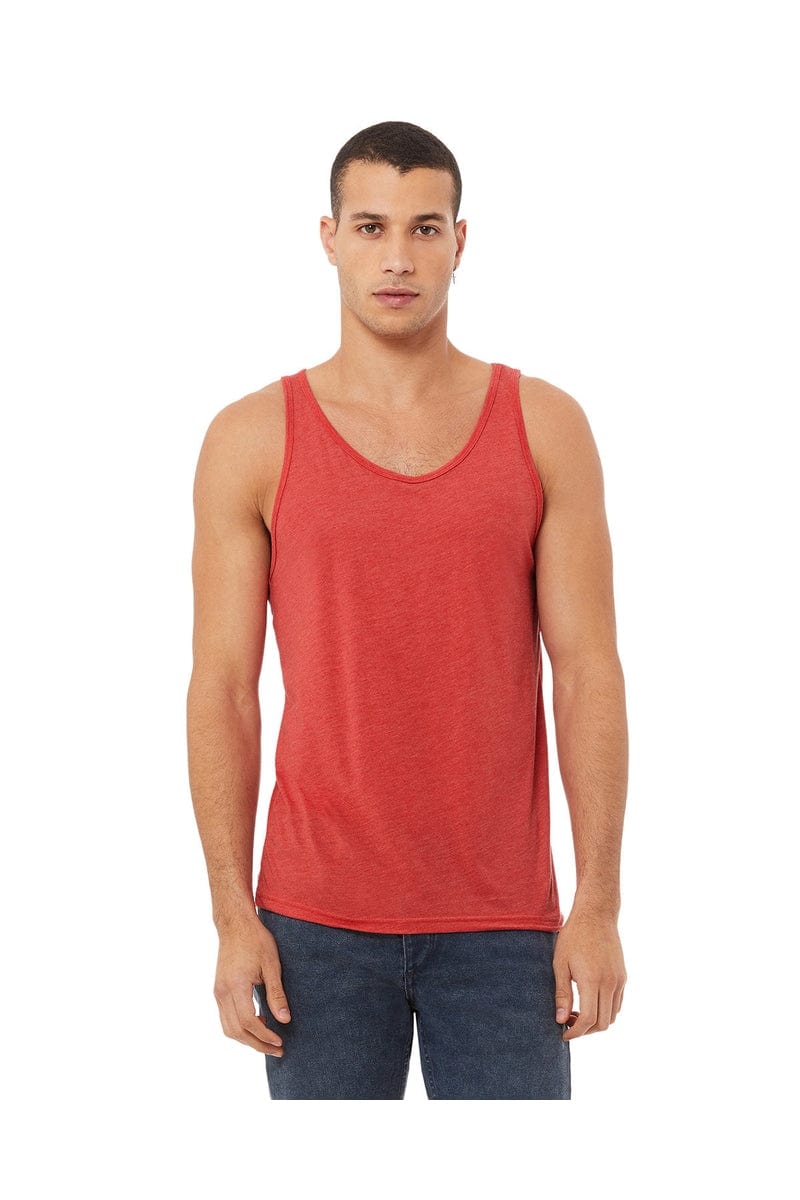 Bella Canvas Tank Tops XS / Red Triblend Bella+Canvas 3480: Unisex Jersey Tank