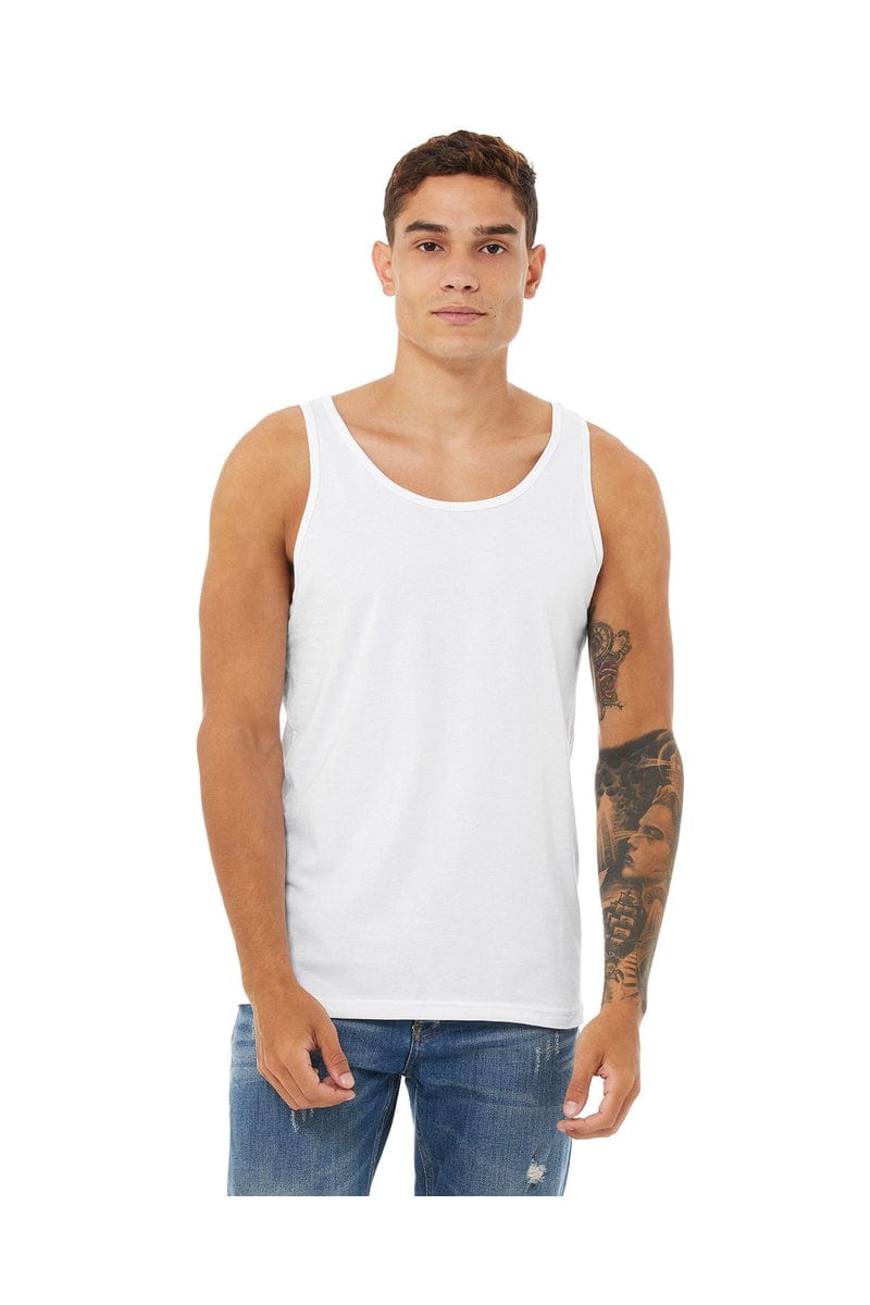 Bella Canvas Tank Tops XS / White Bella+Canvas 3480: Unisex Jersey Tank