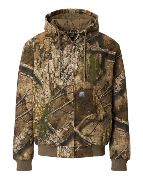 Berne Apparel HJ51 Men's Berne Heritage Hooded Jacket in Realtree Apx