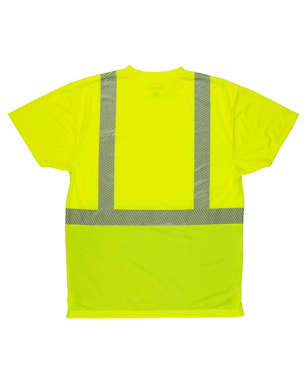 Berne Apparel T-Shirts - Premium Berne Apparel HVK017 Men's Hi-Vis Class 2 Color Blocked Pocket T-Shirt