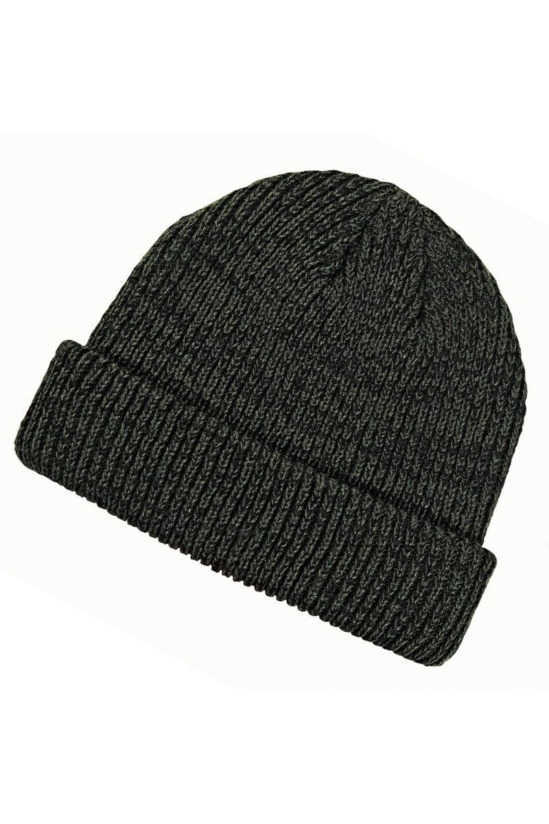 Big Accessories Headwear Big Accessories BA524: Ribbed Marled Beanie