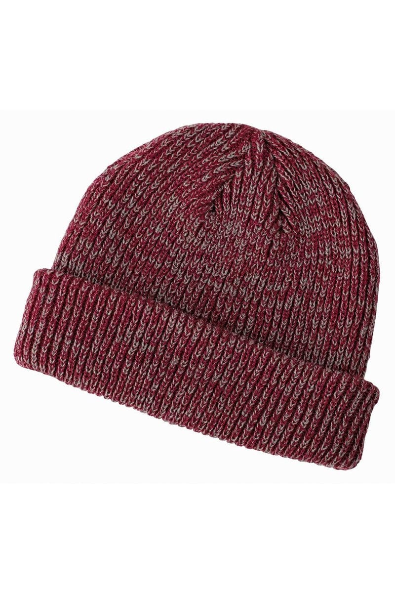 Big Accessories Headwear Big Accessories BA524: Ribbed Marled Beanie