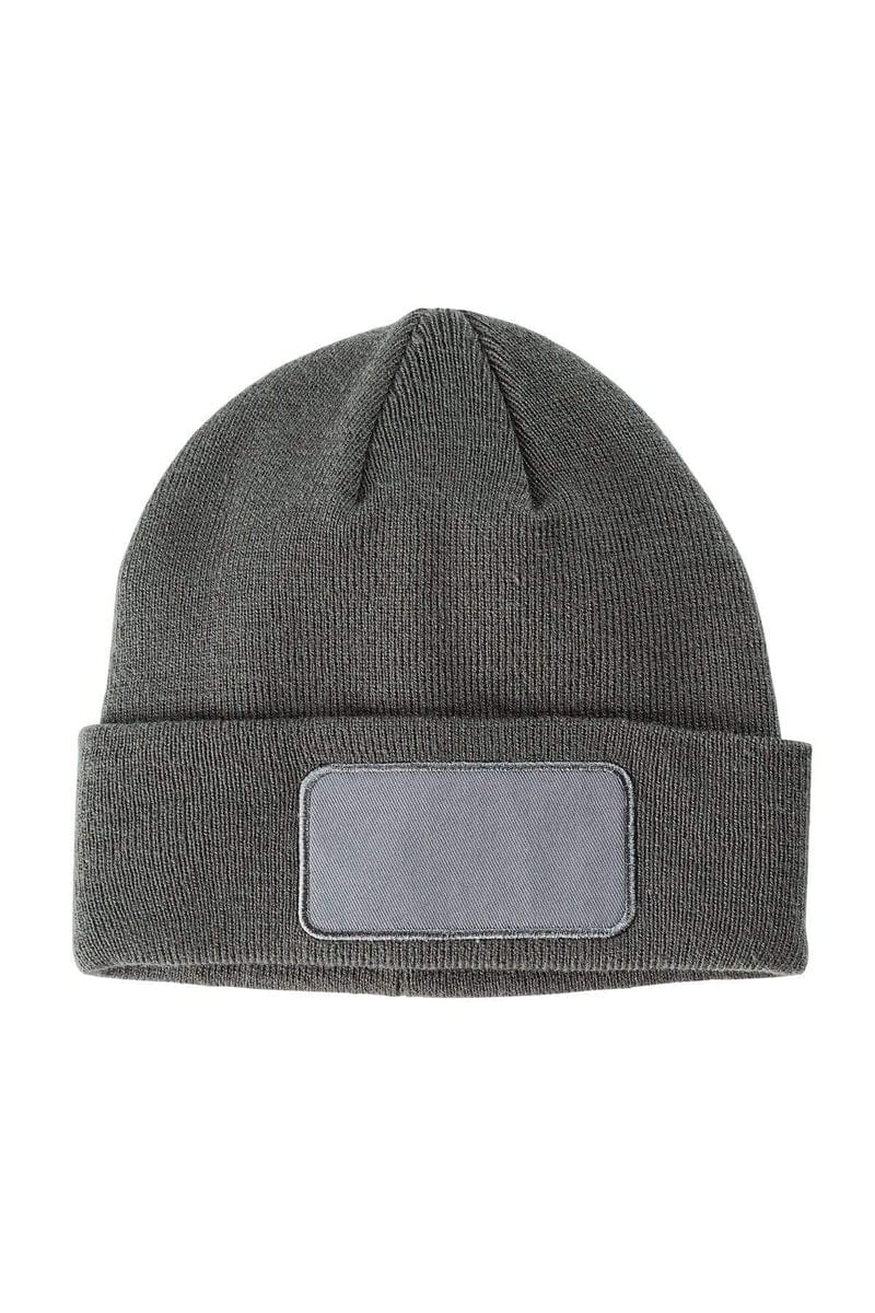 Big Accessories Headwear Big Accessories BA527: Patch Beanie