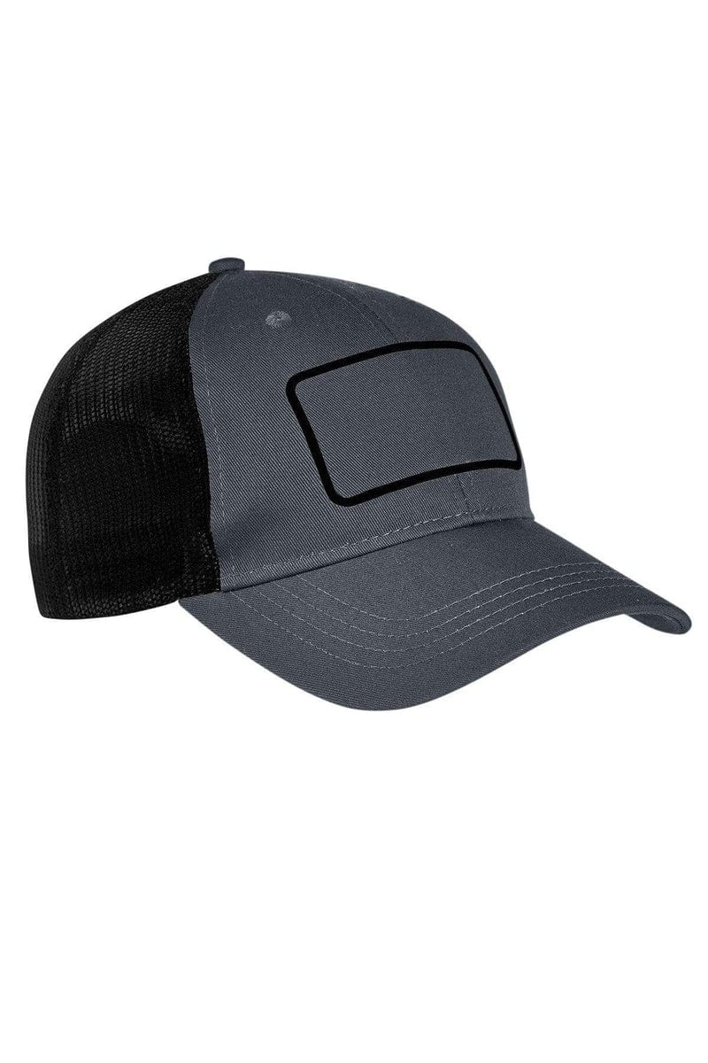 Big Accessories Headwear Big Accessories BA656T: Patch Trucker Cap