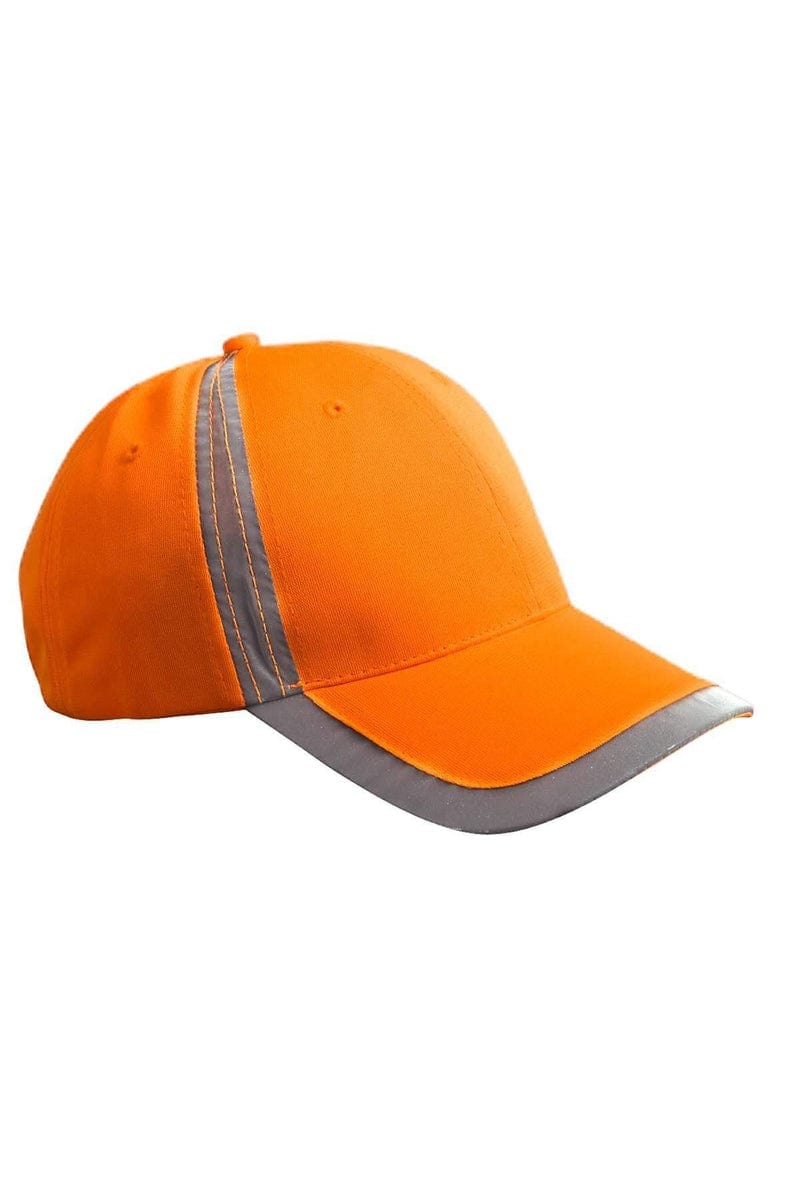 Big Accessories Headwear Big Accessories BX023: Reflective Accent Safety Cap
