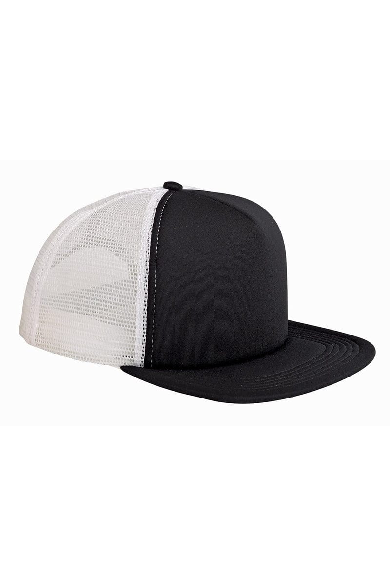Big Accessories Headwear Big Accessories BX030: 5-Panel Foam Front Trucker Cap