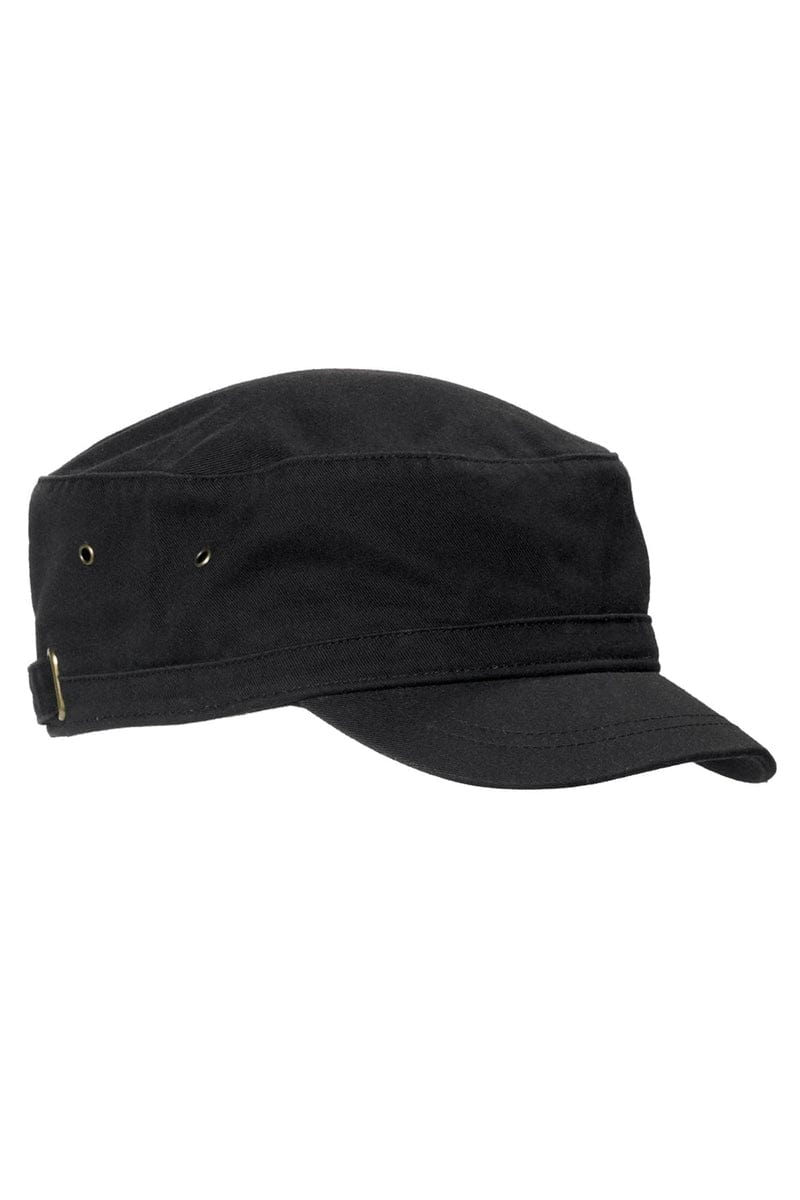 Big Accessories Headwear OS / Black Big Accessories BA501: Short Bill Cadet Cap