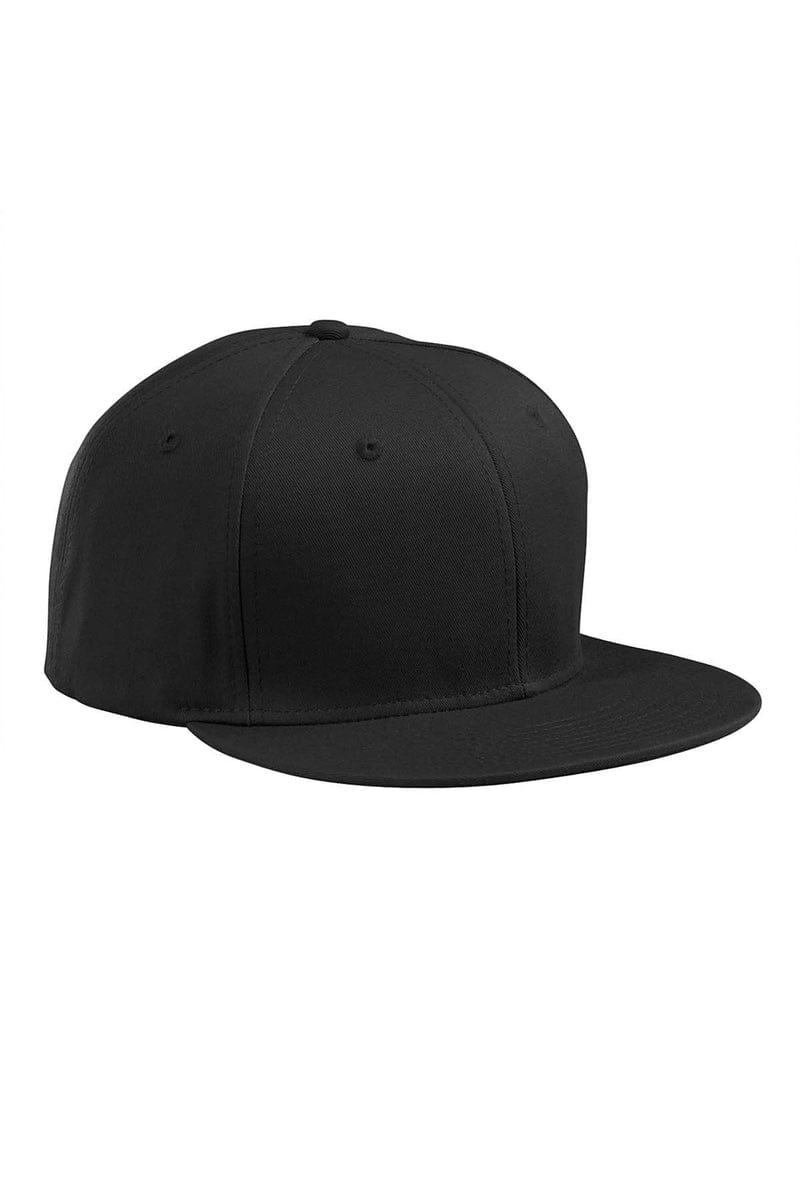 Big Accessories Headwear OS / Black Big Accessories BA516: Flat Bill Cap